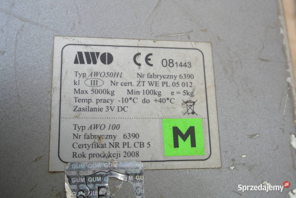 WAGA HAKOWA AWO 50H1 5T Tarnów