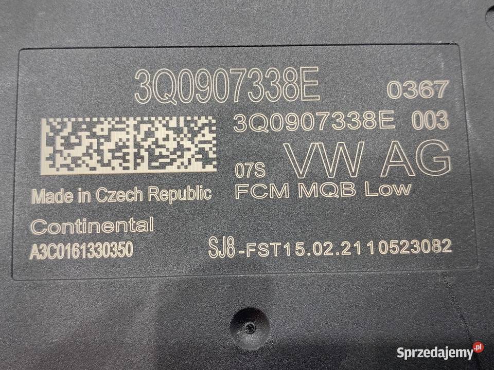 MODUŁ ŚWIATEŁ VW TOURAN 3Q0907338E STEROWNIK