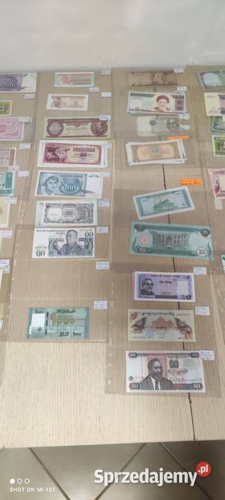 Banknoty Europa Egzotyka pojedyńcze serie UNC sprzedam