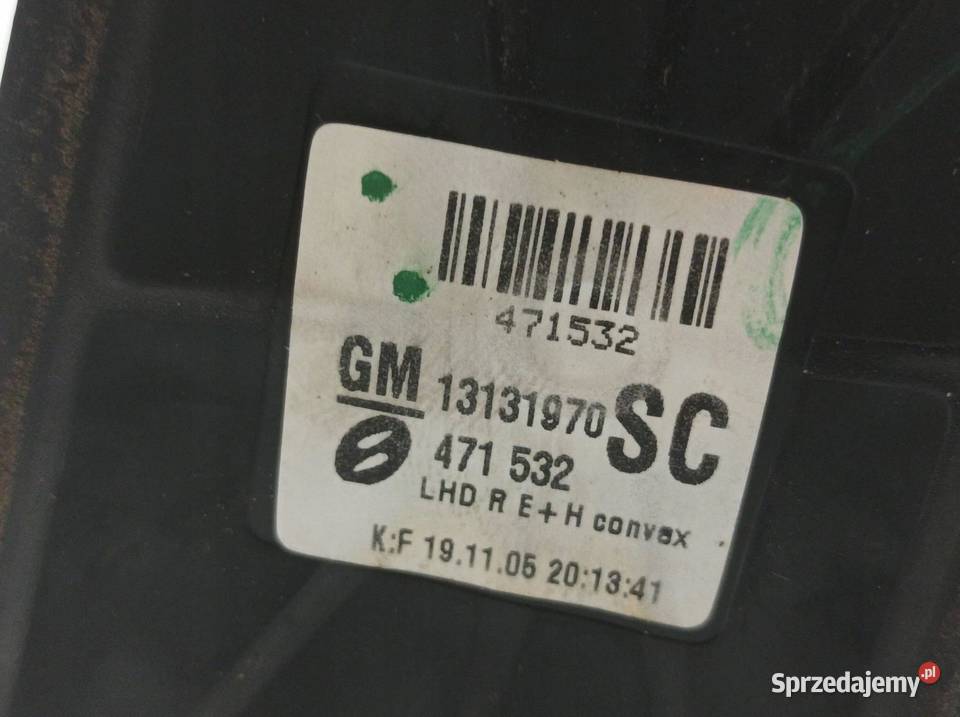 LUSTERKO PRAWE 5PIN EUROPA OPC 13131970SC Opel Rok produkcji 2005 świętokrzyskie