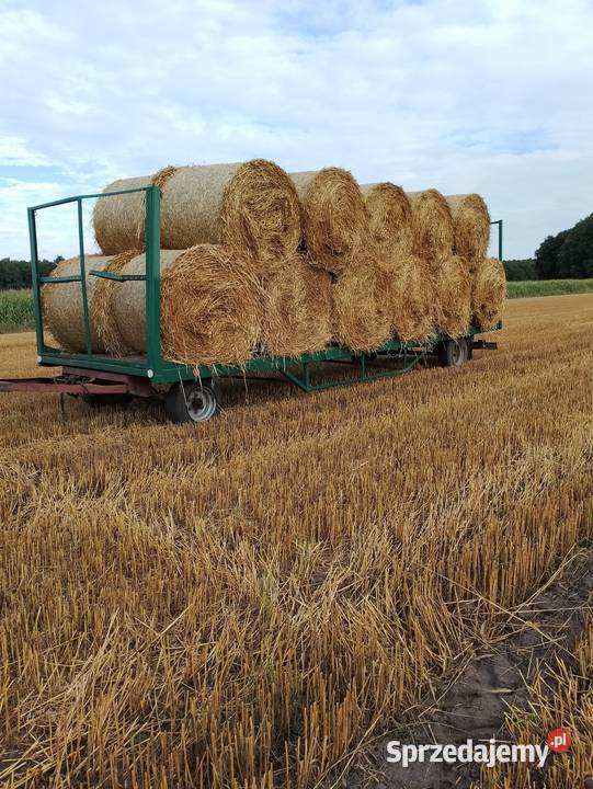 Przyczepa do słomy balotów beli laweta dłużyca łódzkie Szadek
