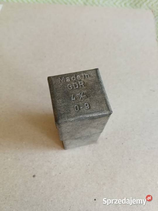 Znaczniki numerator cyfry 4mm GDR DDR retro PRL Szczecin sprzedam