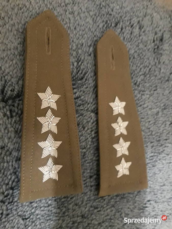 Pagony wojskowe haftowane bajorkiem kapitan Warszawa sprzedam