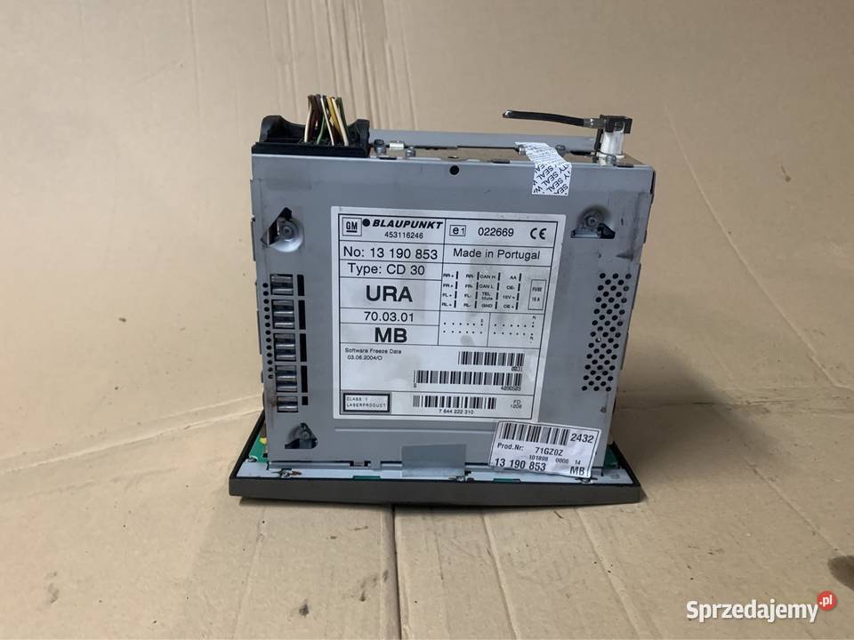 13178155 radio fabryczne Opel Vectra c lift Szczecin