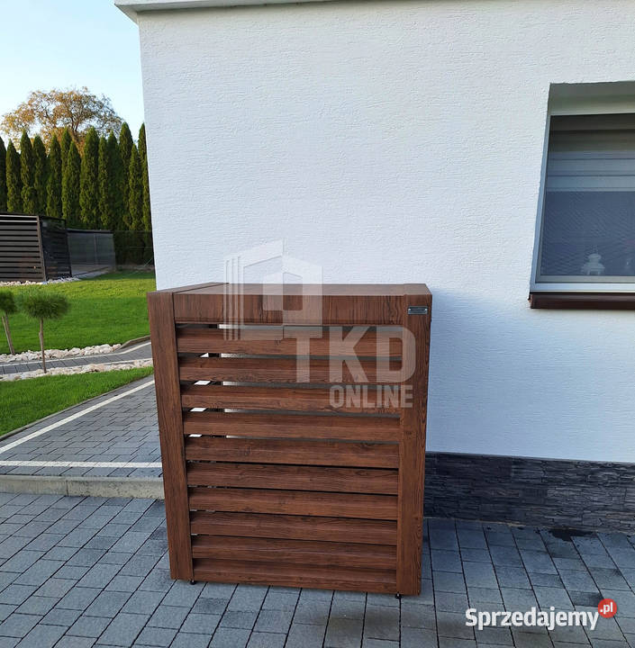 Osłona pompy ciepła 80x40x120 ciemny orzech Ciechanów