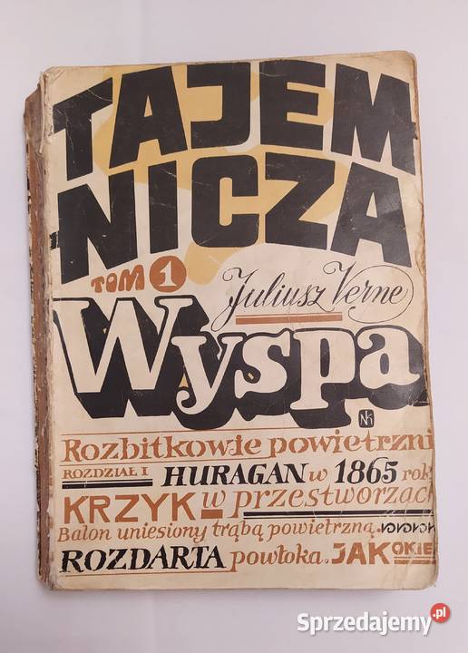 TAJEMNICZA WYSPA –  Juliusz Verne – TOM 1