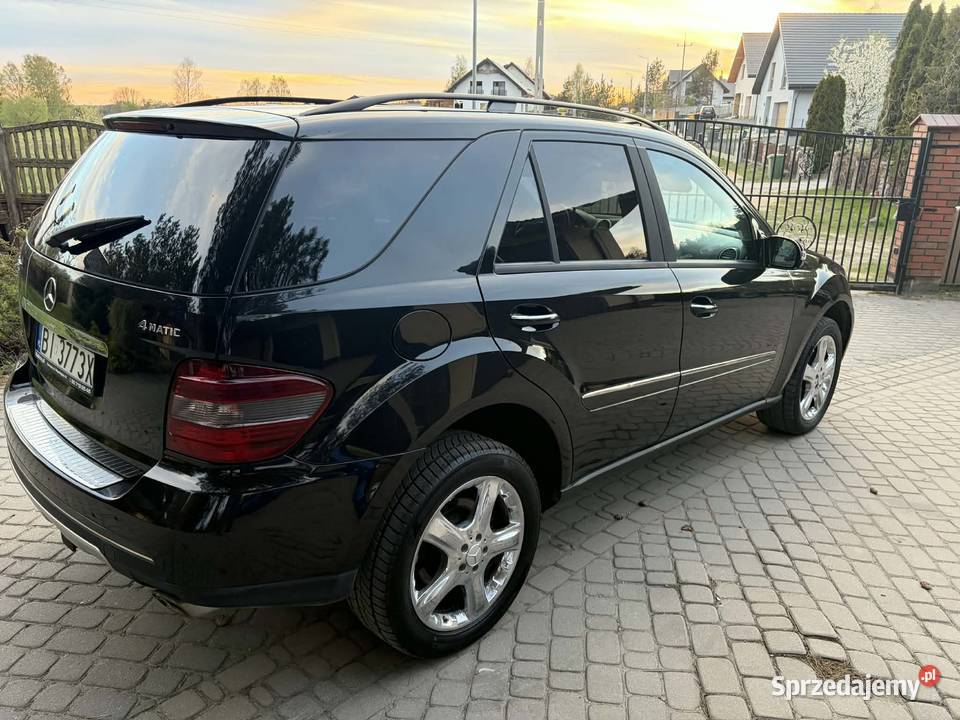 Mercedes ML 350 35 v6 benzyna 2006 ŁADNY Zarejestrowany w Polsce podlaskie Białystok