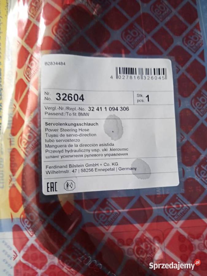 Wąż Nowy do wspomagania kierownicy BMW pomorskie Gdynia