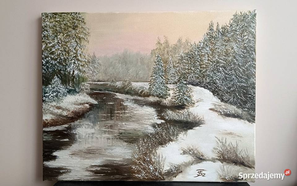 Obraz olejny Zima Lublin