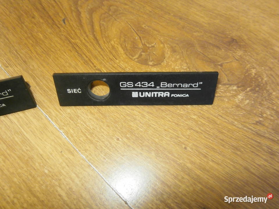 Gramofon UNITRA GS 434 BERNARD nakładka logo 2 Łódź