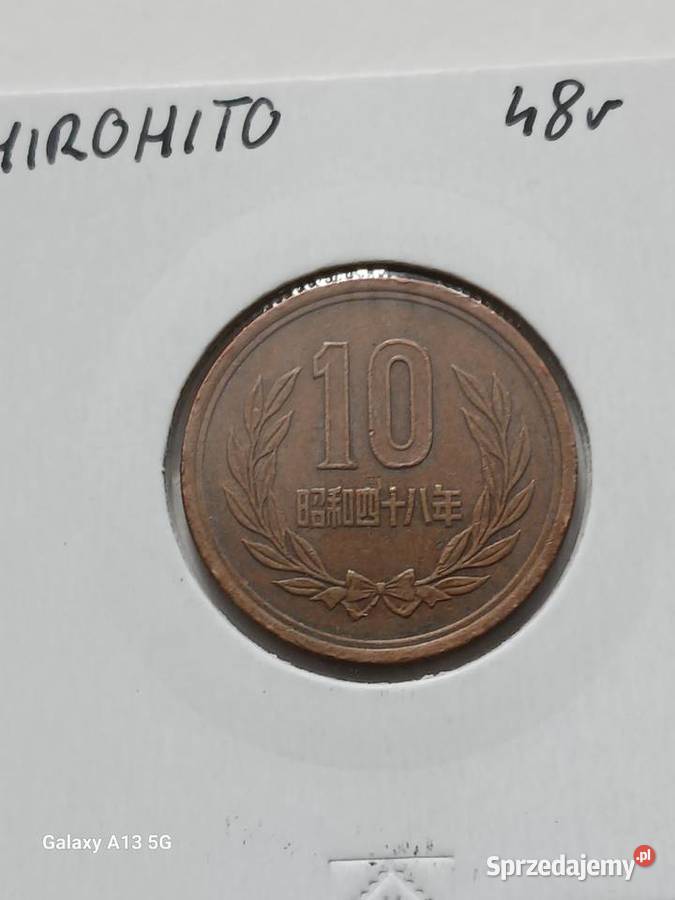 10 Jenów Japonia Hirohito 48 panowania Konin