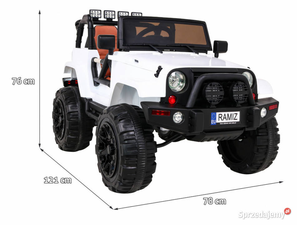 Jeep All Terrain auto na akumulator EVA biały Warszawa