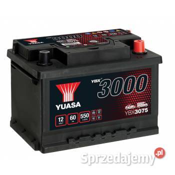 Akumulator Yuasa Standard 12V 60Ah 550A Prawy
