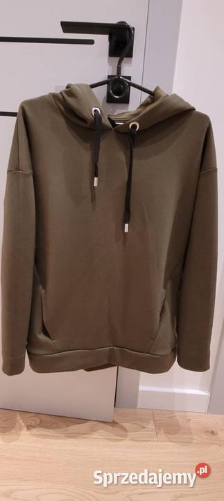 Bluza z kapturem Stradivarius zielony Warszawa