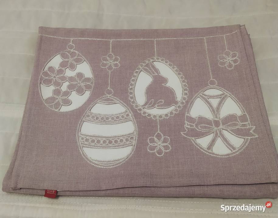 Wielkanoc wrzosowy bieżnik z ażurowymi Warszawa