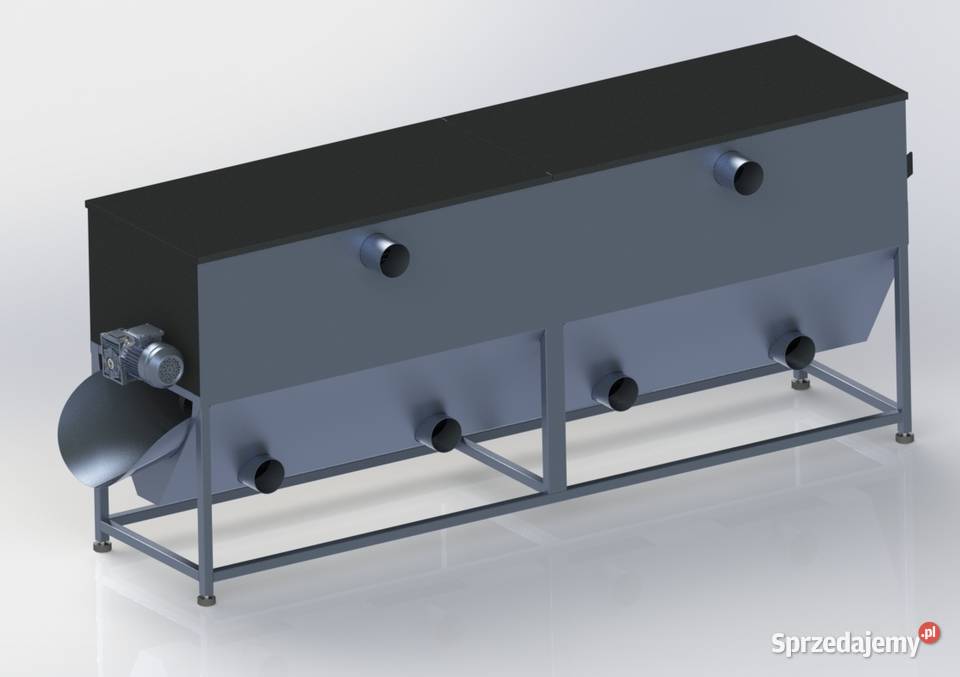 Przesiewacze bębnowe i stół wibracyjny do peletu Produkcja Poznań