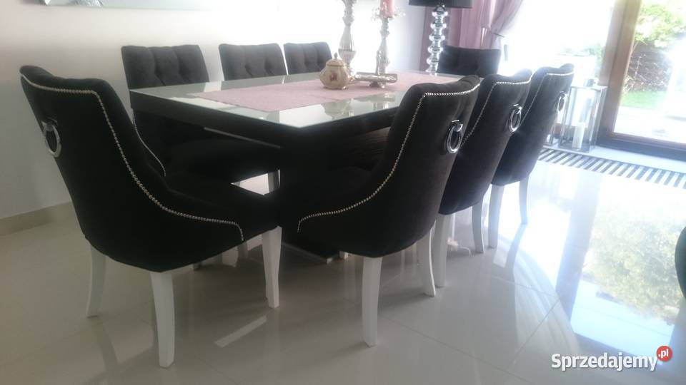 Krzesło z kołatką chesterfield hampton glamour wielkopolskie Poznań