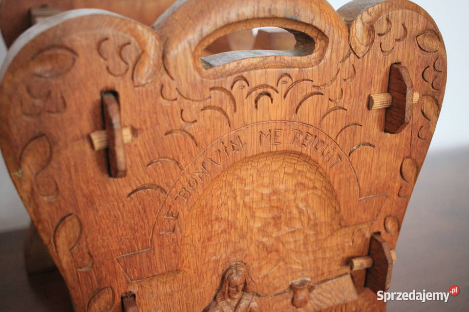 Drewniany stojak na wino ładne wykonanie Pszczyna