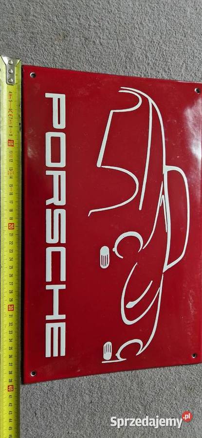 szyld emalia porsche 356 łódzkie Łódź