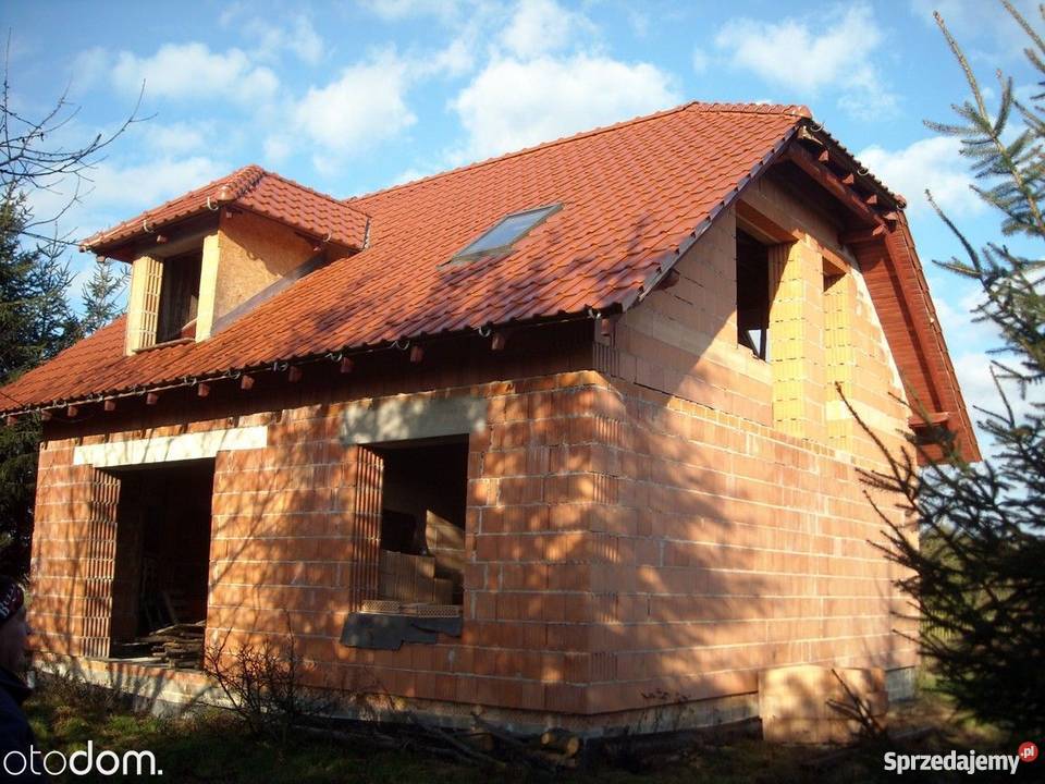 DOM JEDNORODZINNY w stanie surowym otwartym Gierałtów sprzedam