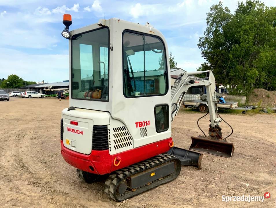 Mini koparka Takeuchi TB014 z przyczepą i nie Łódź