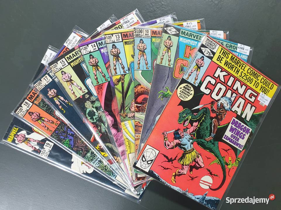 King Conan 9 oryginalnych komiksów Marvel USA Gdynia
