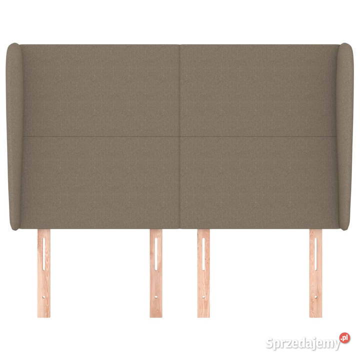 Zagłówek uszak taupe 147x23x118128 tkanina Warszawa