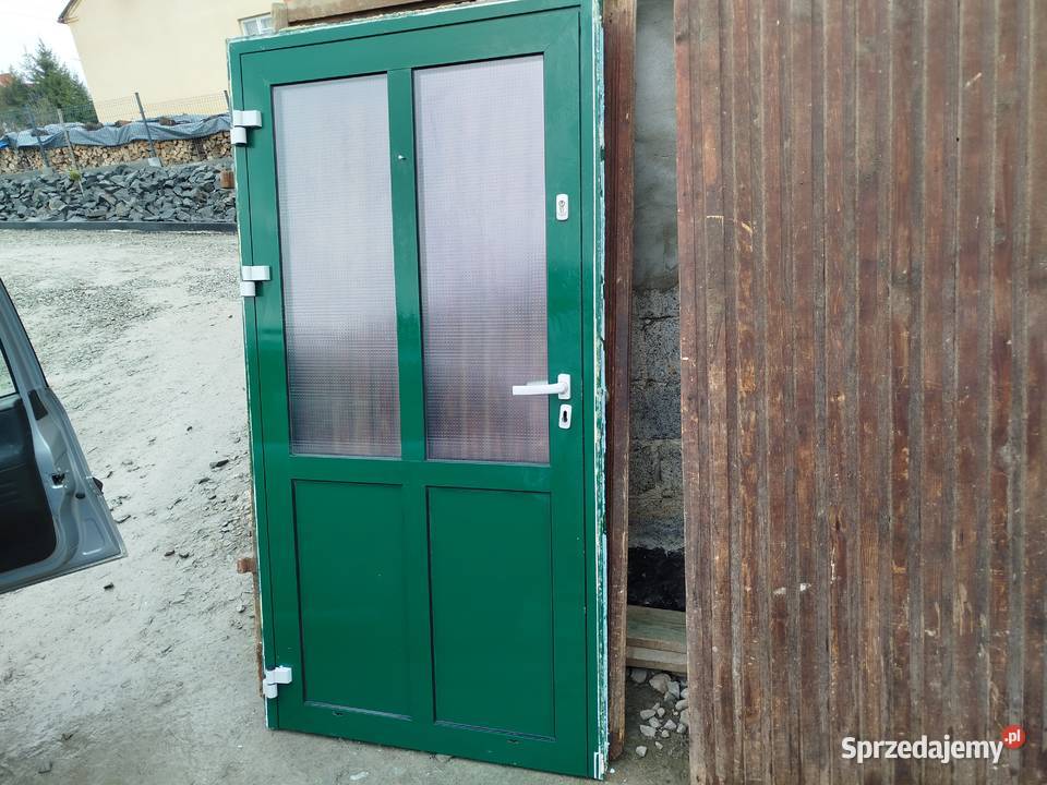 Drzwi aluminiowe zewnętrzne 210x108 podkarpackie Sieklówka