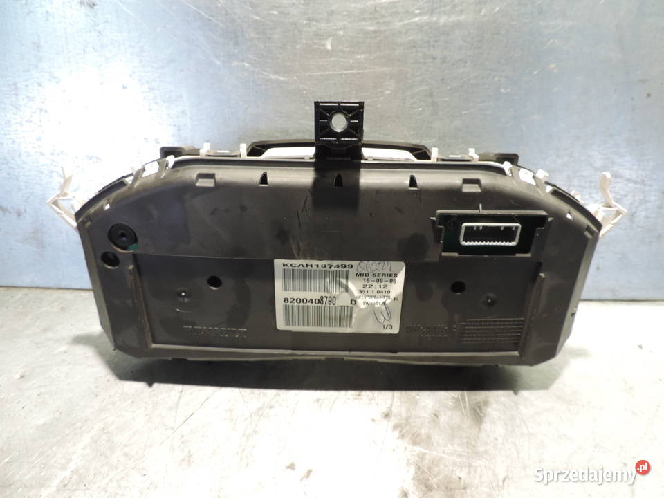 LICZNIK ZEGARY 8200408790D RENAULT MEGANE II 20 Rok produkcji 2006