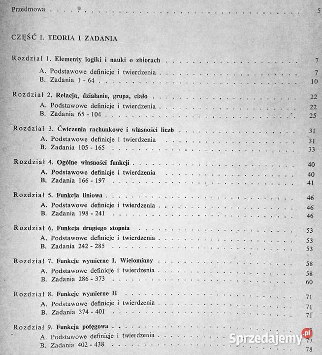 Algebra Zbiór zadań z matematyki elementarnej A Chełm