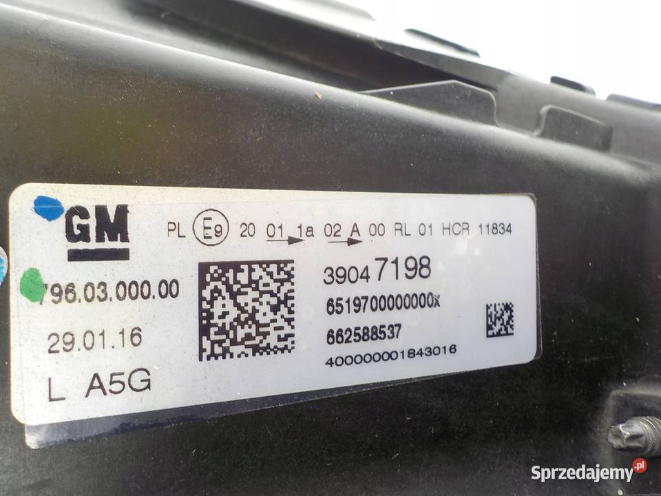 LAMPA LEWA PRZÓD OPEL ASTRA K IV lampy przednie wielkopolskie