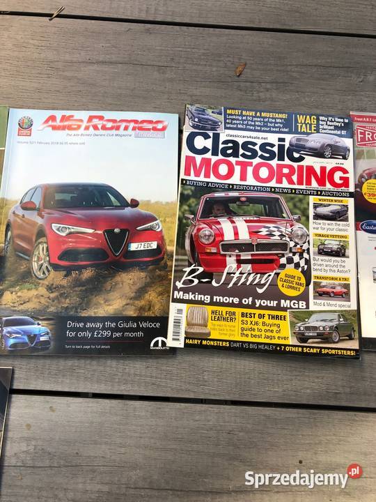Gazety p restaurowania pojazdów zabytkowych Alfa sprzedam