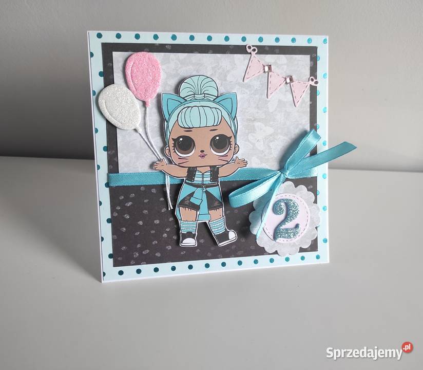 Kartka ręcznie robiona na urodziny dziewczynki Łódź