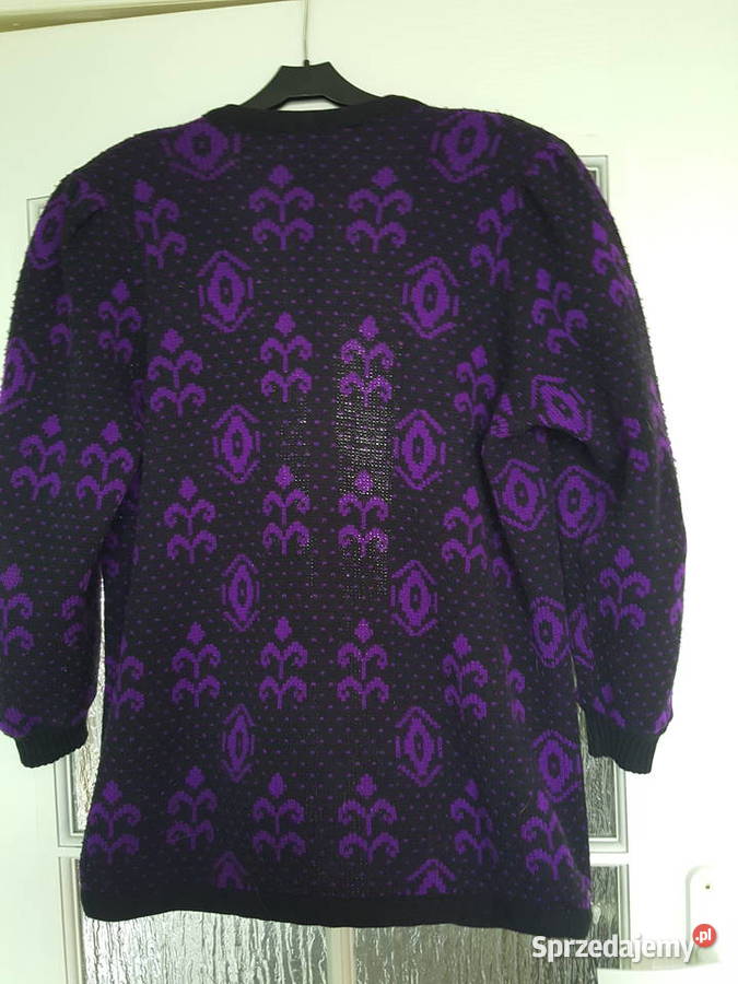 Sweter kardigan vintage duży rozmiar XXL Swetry i golfy