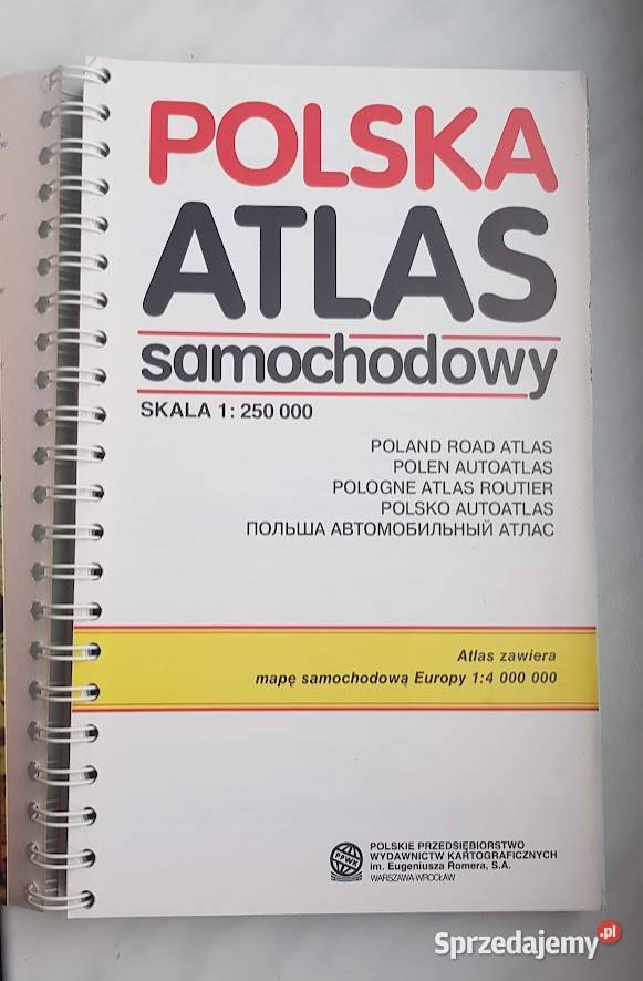 Atlas mapy samochodowe 5 sztuk lubuskie