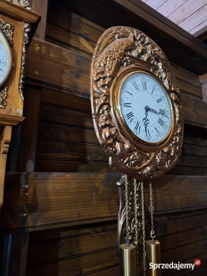 Wiszący zegar ścienny wagowy Zegary podkarpackie