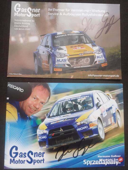 Gassner Motorsportkarty Hyundai Mitsubishi mazowieckie Warszawa