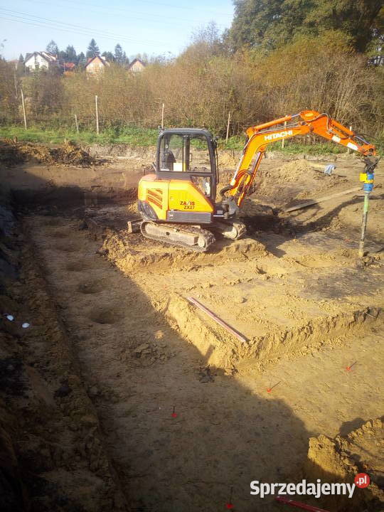 koparka minikoparka jcb wiertnica odwierty