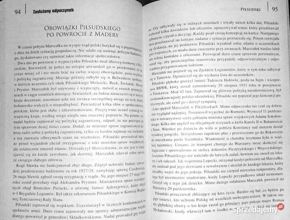 Wielkie biografie Piłsudski Katarzyna Fiołka Chełm sprzedam