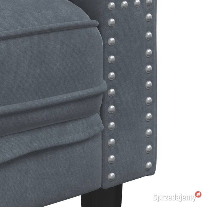 Sofa Chesterfield z wałkami dwuosobowa