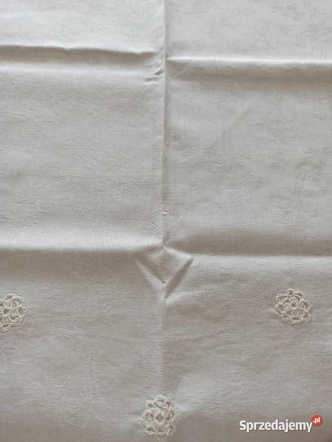Obrus biały 100 bawełna duży 195x130 biały Obrusy Białystok