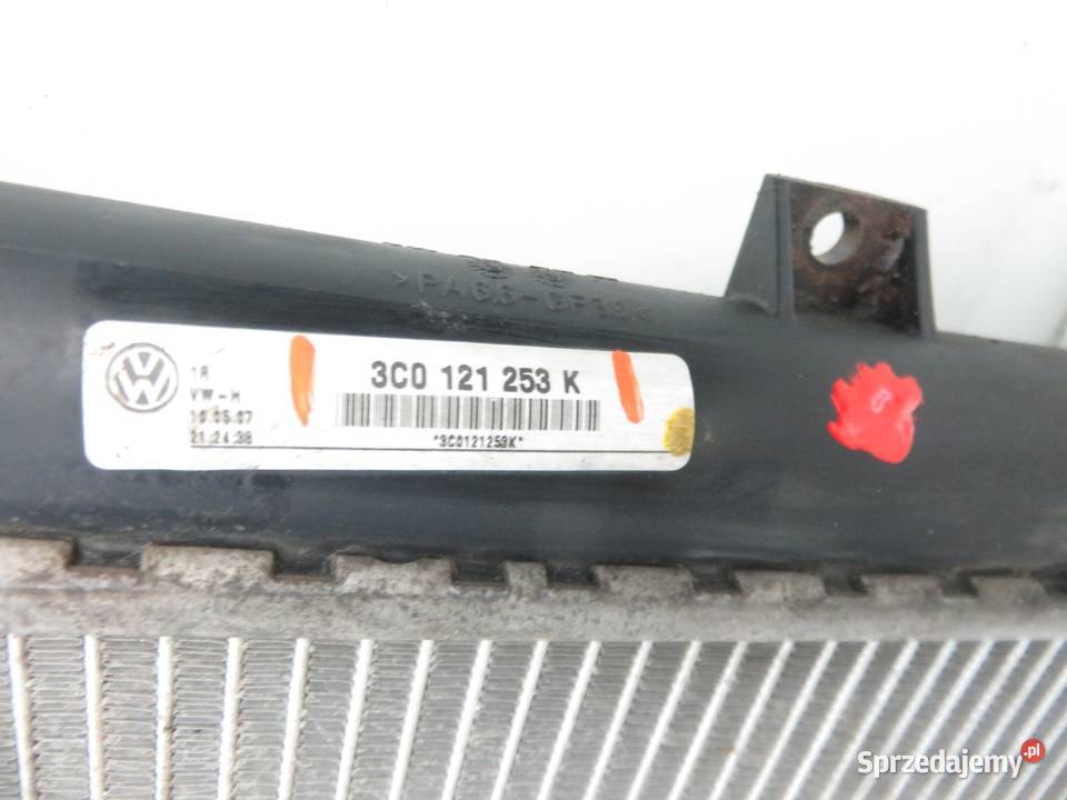CHŁODNICA WODY VW PASSAT B6 20 TDI 3C0121253K