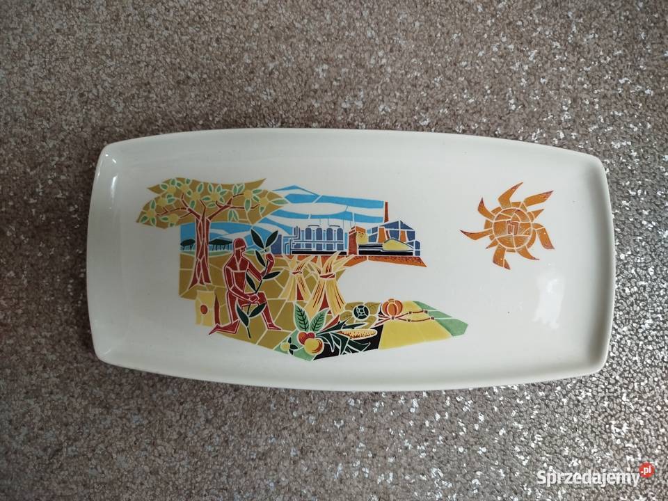 MidCentury Modern talerz reklamowy CSV ok 1960 Opole