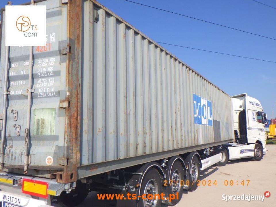 Kontener morski magazynowy budowlany 40 DV Olsztyn