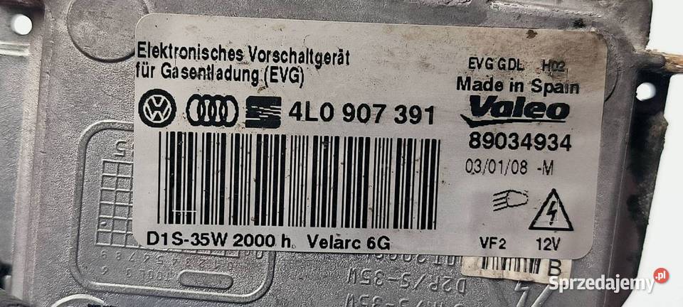PRZETWORNICA VOLKSWAGEN PHAETON LIFT 4L0907391 kujawsko-pomorskie Lipno