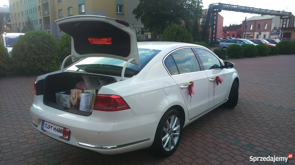 LIMUZYNA PASSAT B7 BIAŁY DO ŚLUBU UPOMINEK PARY Kraków
