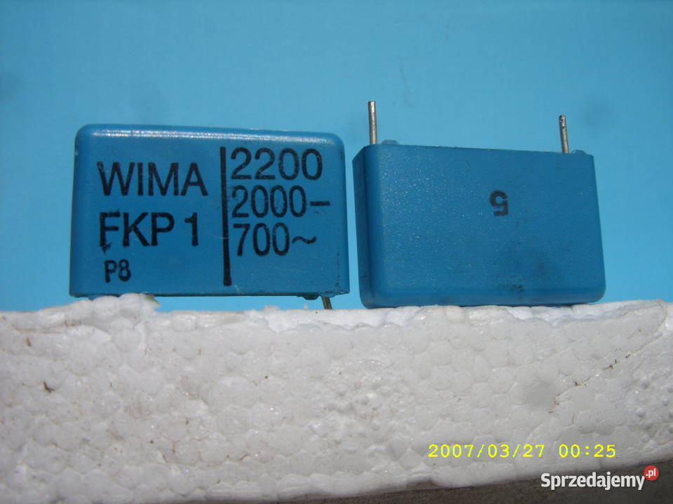 Kondensator FKP 1 22 nF 2000V 700 Vzm WIMA nowy Części i akcesoria Wołów