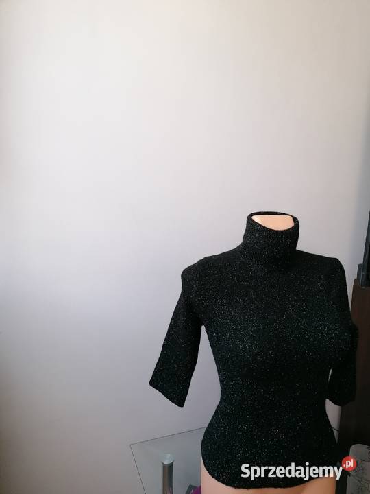 DAMSKI BŁYSZCZĄCY CZARNY GOLF R UNIWERSALNY Łódź