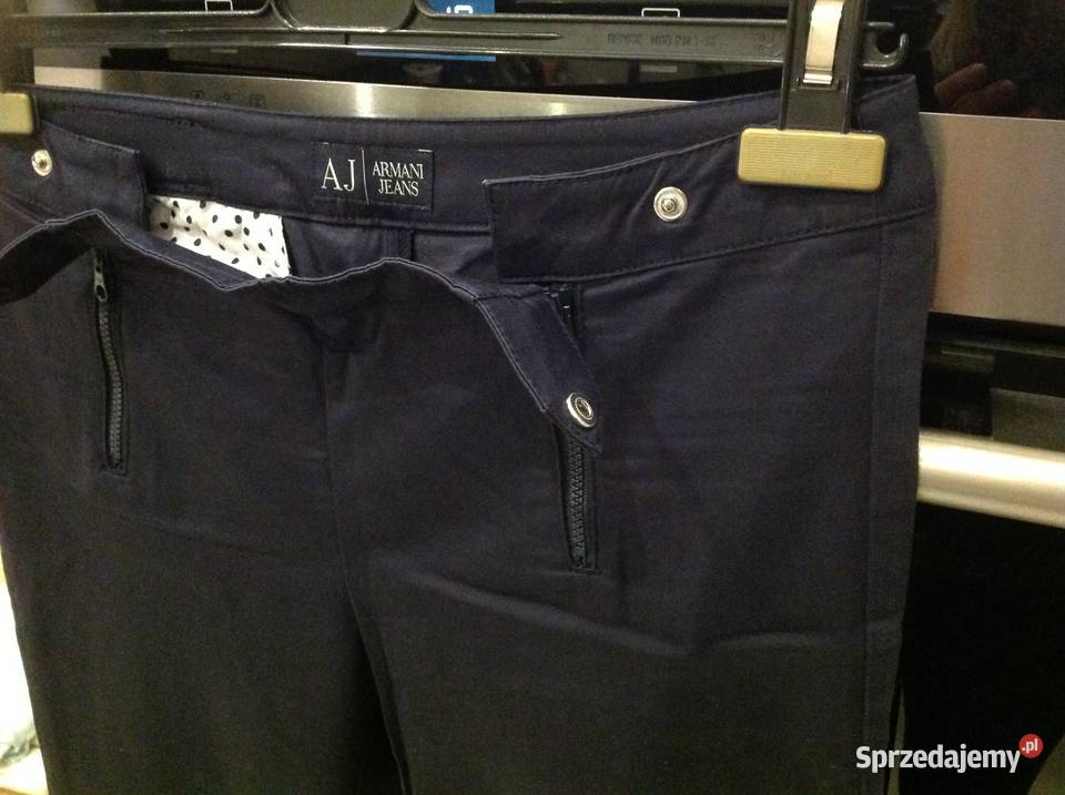 Spodnie Granatowe Damskie ARMANI JEANS SM j nowe niebieski Nowa Sól