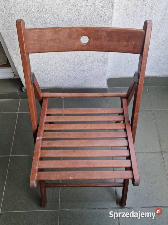 Drewniane krzesło składane Frosvi z Ikea na 44cm Warszawa